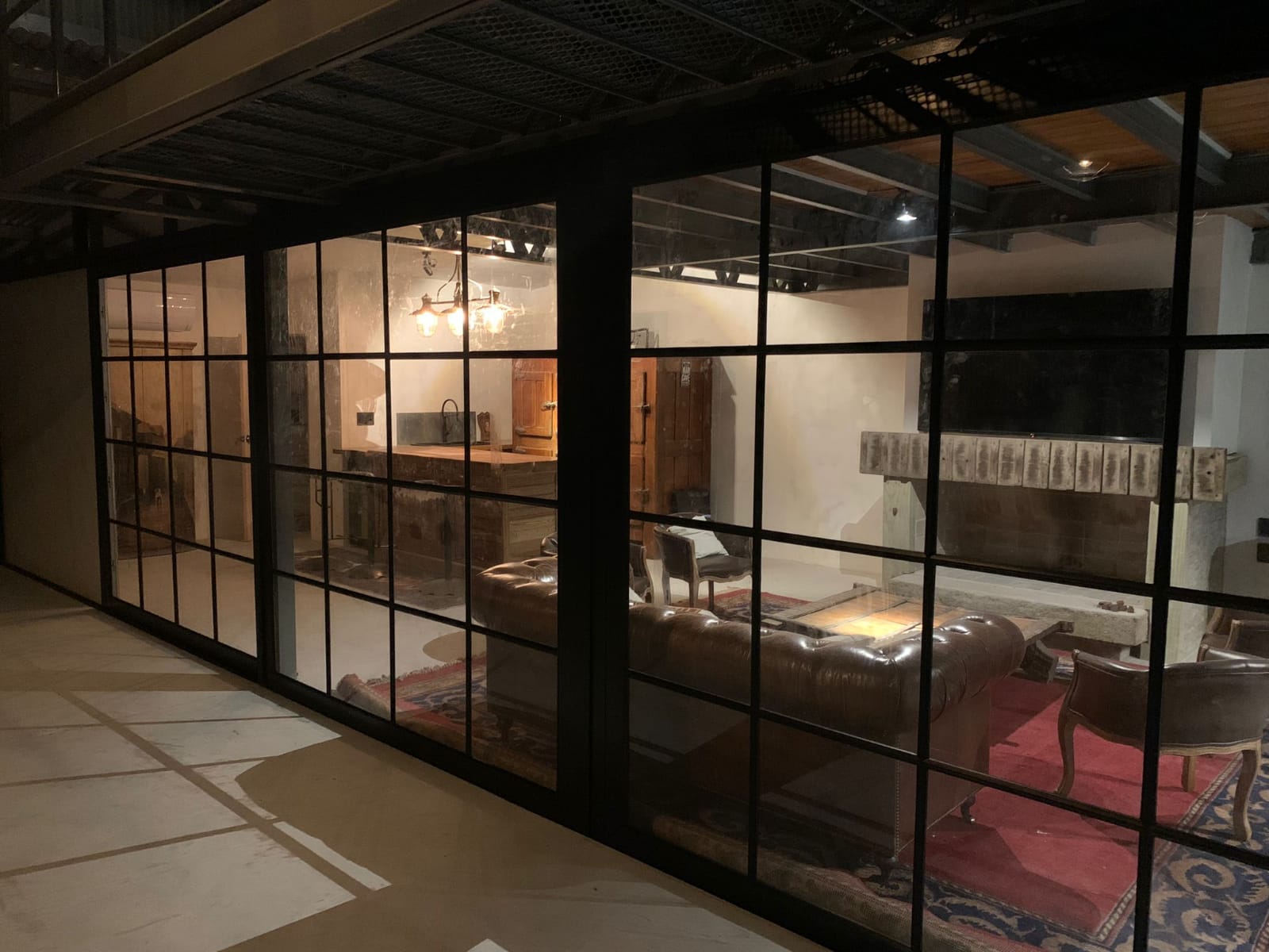 Baranda vidrio templado